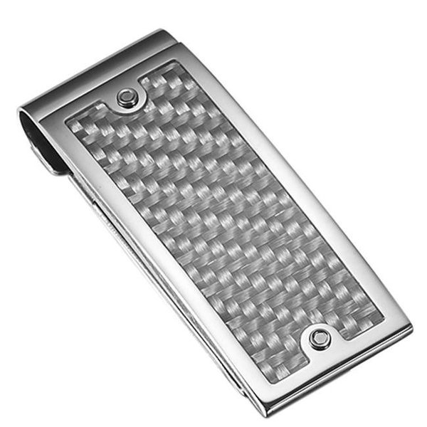 Caseti Caseti CAMC007 Caseti Karen Silver Carbon Fiber Money Clip CAMC007